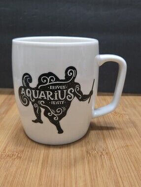 Threshold Generous Sassy Aquarius Zodiac Mug Coffee Tea Cup Jan 20 – Feb 19